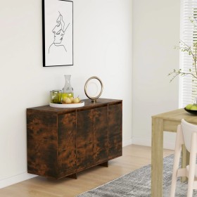 Smoked oak engineered wood sideboard 120x41x75 cm by vidaXL, Sideboards - Ref: Foro24-813059, Price: 116,99 €, Discount: %