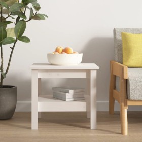 Solid white pine wood coffee table 45x45x40 cm by vidaXL, Coffee table - Ref: Foro24-814265, Price: 57,25 €, Discount: %