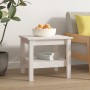 Couchtisch aus massivem weißem Kiefernholz, 45 x 45 x 40 cm von vidaXL, Couchtisch - Ref: Foro24-814265, Preis: 59,31 €, Raba...