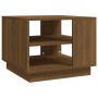 Mesa de centro madera de ingeniería marrón roble 55x55x43 cm de vidaXL, Mesas de centro - Ref: Foro24-813088, Precio: 44,08 €...