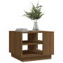 Mesa de centro madera de ingeniería marrón roble 55x55x43 cm de vidaXL, Mesas de centro - Ref: Foro24-813088, Precio: 44,08 €...