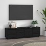 Mueble de TV madera maciza de pino negro 156x37x45 cm de vidaXL, Muebles TV - Ref: Foro24-814398, Precio: 101,66 €, Descuento: %