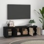 Solid black pine wood TV cabinet 156x37x45 cm by vidaXL, TV Furniture - Ref: Foro24-814398, Price: 101,66 €, Discount: %