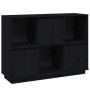 Aparador de madera maciza de pino negro 110,5x35x80 cm de vidaXL, Aparadores - Ref: Foro24-814358, Precio: 111,99 €, Descuent...