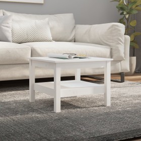 Couchtisch in Kiefer weiß massiv 55x55x40 cm von vidaXL, Couchtisch - Ref: Foro24-814270, Preis: 67,99 €, Rabatt: %