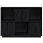 Aparador de madera maciza de pino negro 110,5x35x80 cm de vidaXL, Aparadores - Ref: Foro24-814358, Precio: 111,99 €, Descuent...