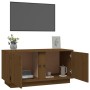 Mueble de TV madera maciza de pino marrón miel 80x35x40,5 cm de vidaXL, Muebles TV - Ref: Foro24-814472, Precio: 54,99 €, Des...