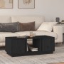 Solid black pine wood coffee table 110x50x40 cm by vidaXL, Coffee table - Ref: Foro24-814428, Price: 86,77 €, Discount: %