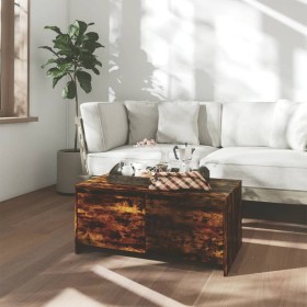 Smoked oak engineered wood coffee table 90x50x41.5 cm by vidaXL, Coffee table - Ref: Foro24-813029, Price: 54,40 €, Discount: %