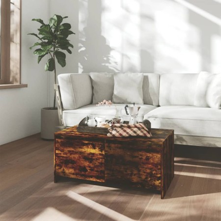 Smoked oak engineered wood coffee table 90x50x41.5 cm by vidaXL, Coffee table - Ref: Foro24-813029, Price: 54,34 €, Discount: %