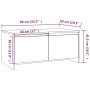 Mesa de centro madera de ingeniería roble ahumado 90x50x41,5 cm de vidaXL, Mesas de centro - Ref: Foro24-813029, Precio: 54,3...