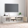 Solid white pine wood TV cabinet 140x35x40 cm by vidaXL, TV Furniture - Ref: Foro24-814315, Price: 117,77 €, Discount: %