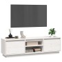 Solid white pine wood TV cabinet 140x35x40 cm by vidaXL, TV Furniture - Ref: Foro24-814315, Price: 117,77 €, Discount: %