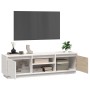 Solid white pine wood TV cabinet 140x35x40 cm by vidaXL, TV Furniture - Ref: Foro24-814315, Price: 117,77 €, Discount: %