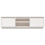 Solid white pine wood TV cabinet 140x35x40 cm by vidaXL, TV Furniture - Ref: Foro24-814315, Price: 117,77 €, Discount: %