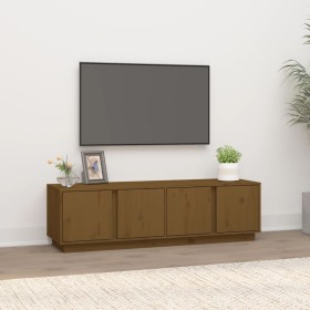 Honey brown solid pine wood TV cabinet 140x40x40 cm by vidaXL, TV Furniture - Ref: Foro24-814462, Price: 95,72 €, Discount: %