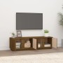 Honey brown solid pine wood TV cabinet 140x40x40 cm by vidaXL, TV Furniture - Ref: Foro24-814462, Price: 95,72 €, Discount: %