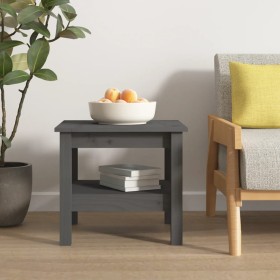 Solid gray pine wood coffee table 45x45x40 cm by vidaXL, Coffee table - Ref: Foro24-814266, Price: 52,99 €, Discount: %