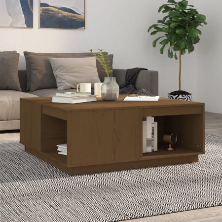 Couchtisch Massivholz Kiefer honigbraun 100x101x40,5 cm von vidaXL, Couchtisch - Ref: Foro24-814522, Preis: 131,30 €, Rabatt: %