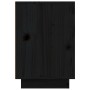 Mesita de noche madera maciza de pino negro 50x34x50 cm de vidaXL, Mesitas de noche - Ref: Foro24-814487, Precio: 50,84 €, De...