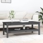 Solid gray pine wood coffee table 110x50x40 cm by vidaXL, Coffee table - Ref: Foro24-814276, Price: 101,63 €, Discount: %