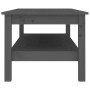 Solid gray pine wood coffee table 110x50x40 cm by vidaXL, Coffee table - Ref: Foro24-814276, Price: 101,63 €, Discount: %