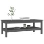 Solid gray pine wood coffee table 110x50x40 cm by vidaXL, Coffee table - Ref: Foro24-814276, Price: 101,63 €, Discount: %