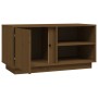 Solid pine wood TV stand in honey brown color, measuring 80x35x40.5 cm. by vidaXL, TV Furniture - Ref: Foro24-814467, Price: ...