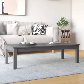 Solid gray pine wood coffee table 110x50x30 cm by vidaXL, Coffee table - Ref: Foro24-814236, Price: 69,49 €, Discount: %