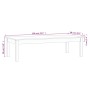 Couchtisch aus massivem grauem Kiefernholz, 110 x 50 x 30 cm von vidaXL, Couchtisch - Ref: Foro24-814236, Preis: 69,43 €, Rab...