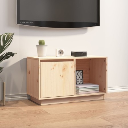 Mueble de TV de madera maciza de pino 74x35x44 cm de vidaXL, Muebles TV - Ref: Foro24-814334, Precio: 55,99 €, Descuento: %