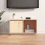 Mueble de TV de madera maciza de pino 74x35x44 cm de vidaXL, Muebles TV - Ref: Foro24-814334, Precio: 55,99 €, Descuento: %