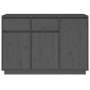 Solid gray pine wood sideboard 110x34x75 cm by vidaXL, Sideboards - Ref: Foro24-814331, Price: 128,68 €, Discount: %