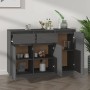 Solid gray pine wood sideboard 110x34x75 cm by vidaXL, Sideboards - Ref: Foro24-814331, Price: 128,68 €, Discount: %