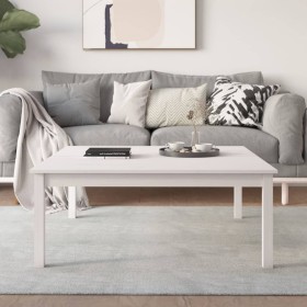 Solid white pine wood coffee table 100x100x40 cm by vidaXL, Coffee table - Ref: Foro24-814290, Price: 64,99 €, Discount: %