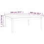 Mesa de centro de madera maciza de pino blanco 100x100x40 cm de vidaXL, Mesas de centro - Ref: Foro24-814290, Precio: 64,99 €...