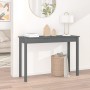 Mesa consola madera maciza de pino gris 110x40x75 cm de vidaXL, Mesas auxiliares - Ref: Foro24-814241, Precio: 90,06 €, Descu...