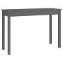 Solid gray pine wood console table 110x40x75 cm by vidaXL, Side tables - Ref: Foro24-814241, Price: 90,06 €, Discount: %