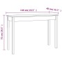 Solid gray pine wood console table 110x40x75 cm by vidaXL, Side tables - Ref: Foro24-814241, Price: 90,06 €, Discount: %