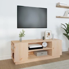 Solid pine wood TV cabinet 110x35x40.5 cm by vidaXL, TV Furniture - Ref: Foro24-814409, Price: 60,90 €, Discount: %