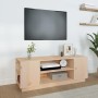 Mueble de TV de madera maciza de pino 110x35x40,5 cm de vidaXL, Muebles TV - Ref: Foro24-814409, Precio: 60,90 €, Descuento: %