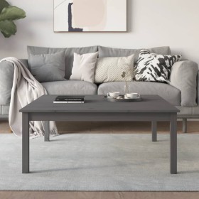 Solid gray pine wood coffee table 100x100x40 cm by vidaXL, Coffee table - Ref: Foro24-814291, Price: 72,60 €, Discount: %