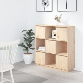 Hohes Sideboard aus massivem Kiefernholz, 110,5 x 35 x 117 cm von vidaXL, Sideboards - Ref: Foro24-814369, Preis: 195,29 €, R...