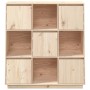 Aparador alto de madera maciza de pino 110,5x35x117 cm de vidaXL, Aparadores - Ref: Foro24-814369, Precio: 195,15 €, Descuent...