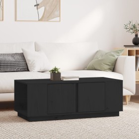 Mesa de centro de madera maciza de pino negro 110x50x40 cm de vidaXL, Mesas de centro - Ref: Foro24-814433, Precio: 89,99 €, ...