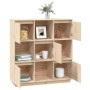 Aparador alto de madera maciza de pino 110,5x35x117 cm de vidaXL, Aparadores - Ref: Foro24-814369, Precio: 195,15 €, Descuent...