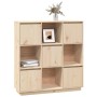 Aparador alto de madera maciza de pino 110,5x35x117 cm de vidaXL, Aparadores - Ref: Foro24-814369, Precio: 195,15 €, Descuent...