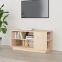 Mueble de TV de madera maciza de pino 80x35x40,5 cm de vidaXL, Muebles TV - Ref: Foro24-814404, Precio: 60,37 €, Descuento: %