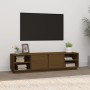 Mueble de TV madera maciza de pino marrón miel 156x40x40 cm de vidaXL, Muebles TV - Ref: Foro24-814457, Precio: 102,99 €, Des...