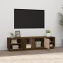 Mueble de TV madera maciza de pino marrón miel 156x40x40 cm de vidaXL, Muebles TV - Ref: Foro24-814457, Precio: 102,99 €, Des...